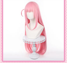 Load image into Gallery viewer, IN STOCK UWOWO Gotouu Hitorii Wig Cosplay Hitorii Cosplay Hair Costume JK Uniform Pink Jacket Long Wig
