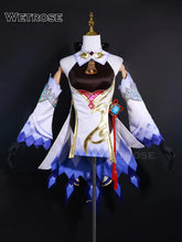 Load image into Gallery viewer, 【Wetrose】In Stock Ganyu SSR Cosplay Costume Genshin Impact Gan Yu Гань Юй Gamu Horn Head Gears Full Set Wig Shoes Halloween Xmas
