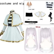 Load image into Gallery viewer, Frieren Cosplay Costume Frieren Dress with Ears Stockings for Anime Comic Con Frieren Outfits
