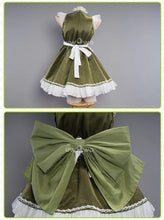 Load image into Gallery viewer, IN STOCK UWOWO Nahida Cosplay Genshin Impact Cosplay Fanart Nahida Cute Maid Cosplay Maid Dress Ice-green Halloween Outfit
