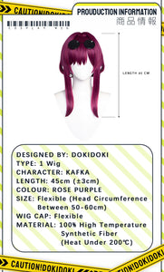 IN STOCK Kafka Cosplay Costume Game Honkai: Star Rail Cosplay DokiDoki-SR Honkai Kafka Women Halloween Costume Kafka Wig Shoes
