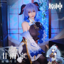 Load image into Gallery viewer, Game Genshin Impact Cosplay Ganyu Costume Shoes Horns Wig Cosplay Anime Game Gan Yu Women Outfit Anime Halloween Party Fancy
