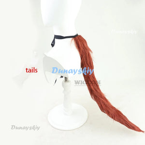 Game Umamusume: Pretty Derby Daiwa Scarlet Cosplay Costume Wig Ears Anime Uma Musume Racing Association Dress Hallowen Suit tail