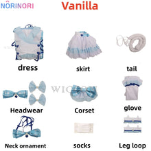 Load image into Gallery viewer, Anime Game Nekopara Vanilla Chocola Cosplay Costume Nekomimi Paradise Wig Printing Maid Attire Woman Sexy Kawaii Carnival Suit
