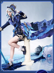 IN STOCK Furina Splash Art Focalors Cosplay Costume Game Genshin Impact【S-2XL】DokiDoki-SR Halloween Focalors Cosplay Hat