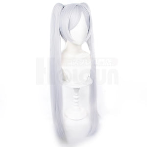 HOLOUN Frieren Beyond Journey's End Anime Frieren Cosplay Costume Shawl Cloak Dress Wig Grey Ponytail Rose Net Christmas
