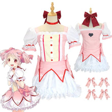 Load image into Gallery viewer, Anime Magical Girl Puella Magi Madoka Magica Homura Akemi Kaname Madoka Cosplay Costume Fighting Uniforms for Mahou Shoujo

