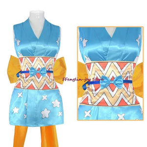 Anime Wano Country Nami Cosplay Costumes Kimono Dress Halloween Costumes for Women Vestido Role Play Suit Clothing