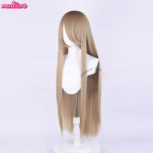 Load image into Gallery viewer, High Quality Anime 100Cm Long Staight Cosplay Wig Black White Red Pink Brown Gold Blue Blonde Purple Heat Resistant Hair Wigs

