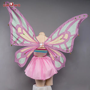 IN STOCK UWOWO Bloomm Enchantixx Flora Cosplay Costume Big Fairy Wings Cosplay Outfit Butterfly Fairy Women Wing