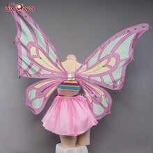 Load image into Gallery viewer, PRE-SALE UWOWO Bloom Enchantixx Flora Cosplay Costume Big Fairy Wings Cosplay Outfit Butterfly Fairy Girl Wing
