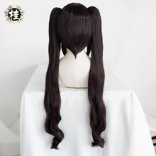 Load image into Gallery viewer, UWOWO Chocola Cosplay Wig 80cm Long Twin-tail Chocola/Chocolate Hair Matte Synthetic Heat Resistant Fiber
