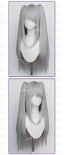 Load image into Gallery viewer, UWOWO HalfordD Wig Game Azurr Lanee Halfordd Bunny Cosplay Wig With Tonytail Long Hair Gray Hair
