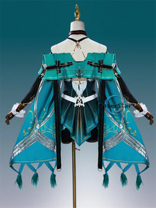 CoserStar-R Game Wuthering Waves WuWa Ciaccona Cosplay Costume Outfit Dress Carnival Halloween Party Role Play Wig Shoes