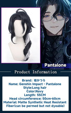Load image into Gallery viewer, IN STOCK UWOWO Game Genshin Impact Fatui Harbinger Pantalone Cosplay Wig Cosplay Pantalone Lace Wig Fatui Il Dottore CosplayWig
