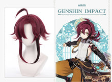 Load image into Gallery viewer, IN STOCK UWOWO Game Genshin Impact Cosplay Wig Shikanoin Heizou Wig 50 CM Short Hair Heat Resistant
