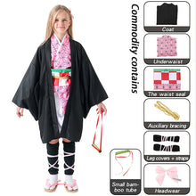 Load image into Gallery viewer, Halloween costume new anime demon killer cosplay Tanjiro Nezuko cosplay children Shinobu costume Japanese anime Halloween costum
