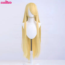 Load image into Gallery viewer, High Quality Anime 100Cm Long Staight Cosplay Wig Black White Red Pink Brown Gold Blue Blonde Purple Heat Resistant Hair Wigs
