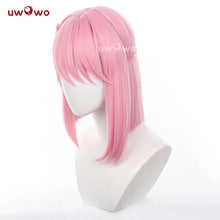Load image into Gallery viewer, IN STOCK UWOWO Game Genshin Impact Charlotte Cosplay Wig Middle Pink Hair

