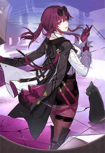 Honkai Star Rail Cosplay Costume Honkai Kafka Cosplay Costume Helloween Party Suit with Wig Kafka Outfit Uniform