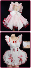 Load image into Gallery viewer, IN STOCK UWOWO Game Arknights Goldenglow Susie Party in the Garden Cosplay Costume with Bow Maid dress Pink Halloween costume

