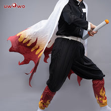 Load image into Gallery viewer, In Stock UWOWO Rengoku Cosplay Costume New Design Kimetsu no Yaiba Demon Slayer Demon Slayer Cosplay Outfit Halloween Haori

