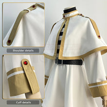 Load image into Gallery viewer, HOLOUN Frieren Beyond Journey&#39;s End Anime Frieren Cosplay Costume Shawl Cloak Dress Wig Grey Ponytail Rose Net Christmas
