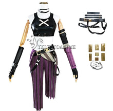 Load image into Gallery viewer, in stock Asian size LOL Jinx Cosplay Costume Anime LOL Arcane Jinx Cosplay outfit  Halloween Suit Costume jinx  wigs shoes
