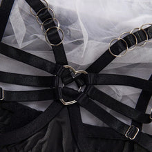 Load image into Gallery viewer, Bunny Girl Sexy Lingerie Set For Women Hollow Out See-Through Straps Patchwork Sexy Bunny Headband Lingerie Bra Set
