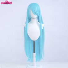 Load image into Gallery viewer, High Quality Anime 100Cm Long Staight Cosplay Wig Black White Red Pink Brown Gold Blue Blonde Purple Heat Resistant Hair Wigs
