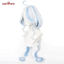 Load image into Gallery viewer, UWOWO Furina Cosplay Wig Game Genshin Impact Furina Fontaine Cospaly Wig Light Blue And Silver Long Hair
