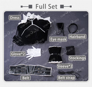 IN STOCK UWOWO A2 Cosplay NieRR:Automata A2 YoRHa: Pearl Harbor Descent Record Cosplay Costume Woman Dress Halloween Costume