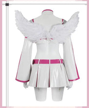 Load image into Gallery viewer, Anime 2.5 Dimensional Seduction Lilysa Amano Liliel Cosplay Costume Wig Wing Stockings Skirt Set Leather White Uniform Girls
