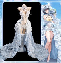 Load image into Gallery viewer, PRE SALE UWOWO Cheshire Cosplay Game Azur Lane Cheshire Oath Wedding Dress Bride Boudoir Cosplay Costume Halloween Costume

