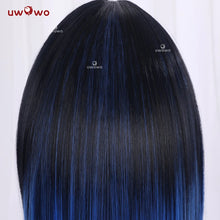 Load image into Gallery viewer, IN STOCK UWOWO Hashibiraa Inosukee Cosplay Wig Cosplay Hair Heat Resistant Dark-Blue Gradient Halloween

