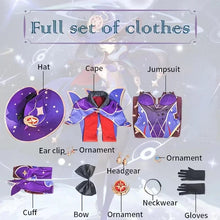 Load image into Gallery viewer, Anime Game Genshin Impact Mona Cosplay Costumes Jumpsuit Halloween Costume for Women Carnival Party Sexy Uniform Wig Clothing
