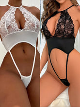 Load image into Gallery viewer, Hot Sexy See Through Lace Lingerie For Women Sex Clothes Erotic Bondage Belt Open Bra Plus Underwear Pure Solid Costumes Fetish
