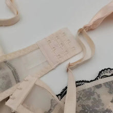 Load image into Gallery viewer, Sexy Lace Lingerie Push Up Semi-sheer Bra and Panty Sets Gathering Chest Flower Large Steel Ring Pretty Korean Fashion Bra Set
