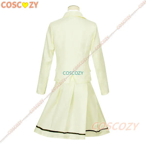 Anime WataMote Tomoko Kuroki Cosplay Costume Women Yellow Jk Skirt High School Convention Uniform Socks Tie Set