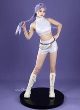 Load image into Gallery viewer, UWOWO Rumi Cosplay Collab Series: Kpop Huntrix Rumi White Holographic Performance Cosplay Costume XS-3XL Halloween Costume
