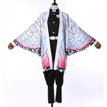 Load image into Gallery viewer, Anime Demon Slayer Kochou Shinobu Cosplay Costume Kimetsu No Yaiba Kochou Uniforms Wigs Hairs Halloween For Kids Adult Cos Party
