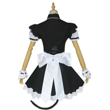 Load image into Gallery viewer, NEKOPARA Cosplay Chocola Vanilla Cosplay Maid Dress  Women Girls Full Set  Cute Lolita Halloween Party Outfits with Wig

