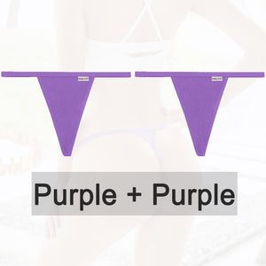 2PCS/Set Cotton Panties Sexy G-String Women&#39;s Underwear T-Back Lingerie for Female Panties Underpants Briefs Thong Intimates