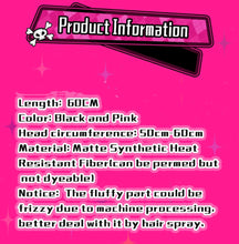 Load image into Gallery viewer, IN STOCK UWOWO Draculauraa Cosplay Wig  Long Hair 60CM Long Black Pink Wig Heat Resistant Halloween Cosplay Outfit Wig
