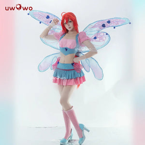 IN STOCK UWOWO Bloomm S4 Anime Cosplay Costume Big Fairy Wings Cosplay Princes Costume Outfit Butterfly Halloween Costumes