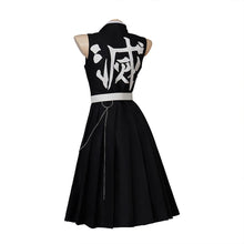 Load image into Gallery viewer, In Stock Anime Female Uzui Tengen Himejima Gyomei Cosplay Suit Women Sexy Black Dress Uzui Tengen Kimono Suit Halloween

