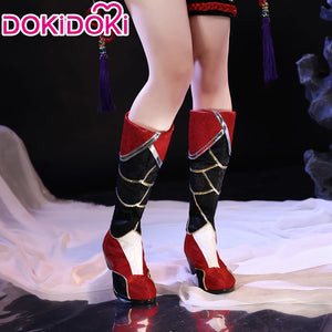 IN STOCK Ahrii Cosplay Costume Game Cosplay【Size XS-2XL】DokiDoki-R Cosplay Costume Ahrii Tails Shoes Plus Size Ahrii Cosplay