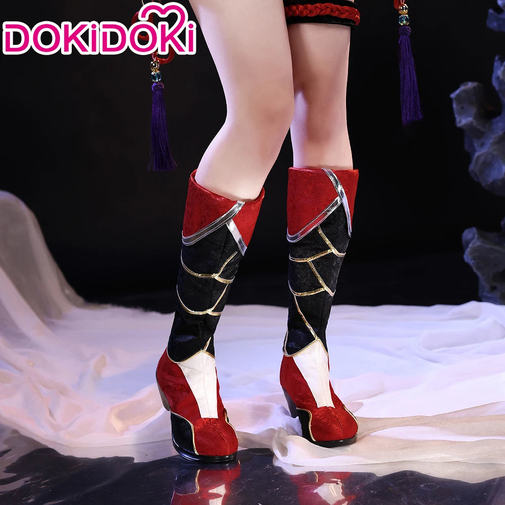 IN STOCK Ahrii Cosplay Costume Game Cosplay【Size XS-2XL】DokiDoki-R Cosplay Costume Ahrii Tails Shoes Plus Size Ahrii Cosplay