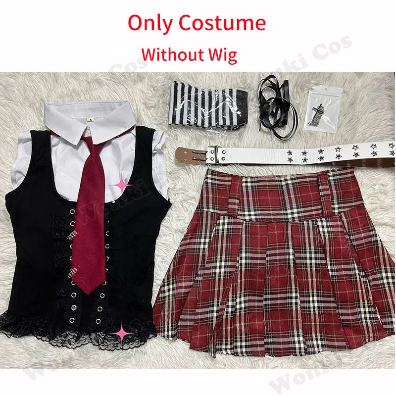 Amane Misa Cosplay Costume Wig Long Hair Anime Misamisa Cosplay Outfits Jk Skirt for Women Party Outfits