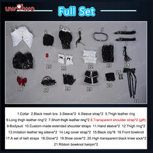 Load image into Gallery viewer, IN STOCK UWOWO Marie Roses Cosplay Summer Swimsuits Black Bodysuit Cosplay Halloween Costume Carnival Outfit
